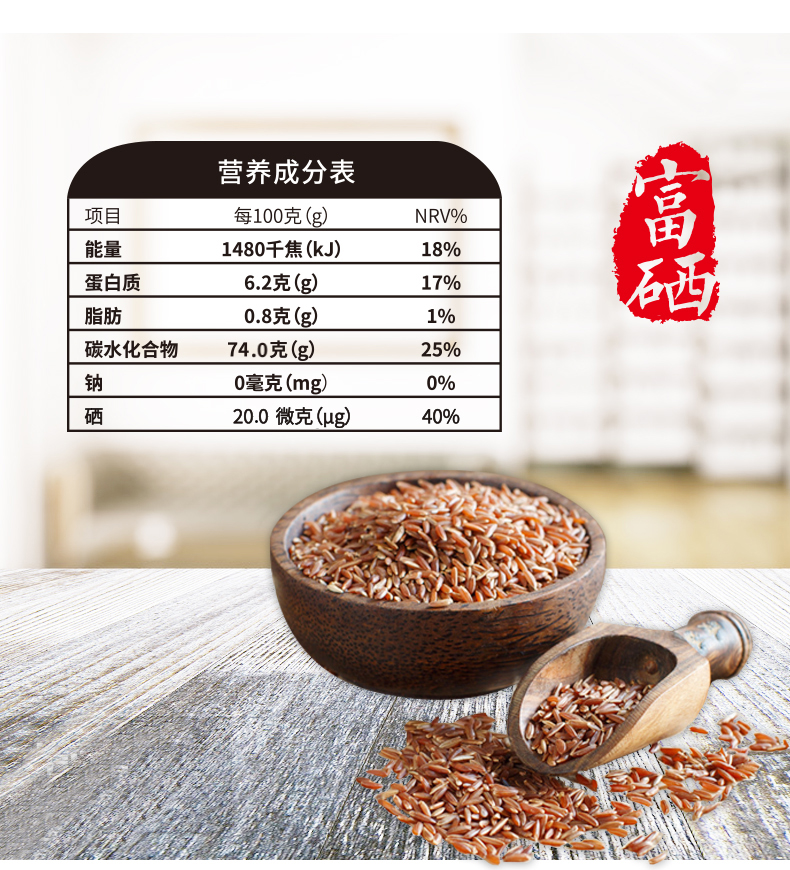 红米的营养价值及功效图片